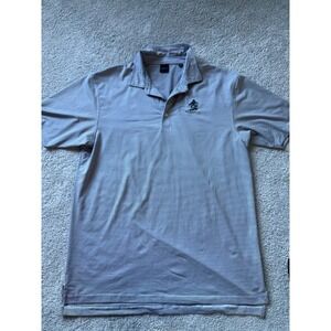 Dunning Golf Polo Fiddler's Creek Logo‎ Embroidered Navy/white Stripped Size XL